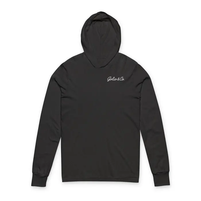 Espresso Golio & Co. Hooded Long Sleeve Tee