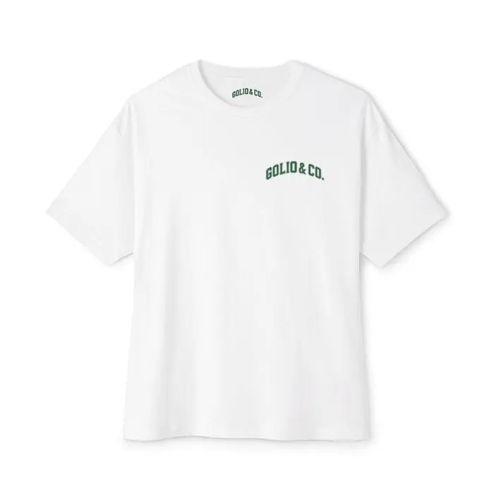 Golio & Co. Italian Athletics Minimal Chest Logo Tee — Oversized Boxy Cotton T‑Shirt