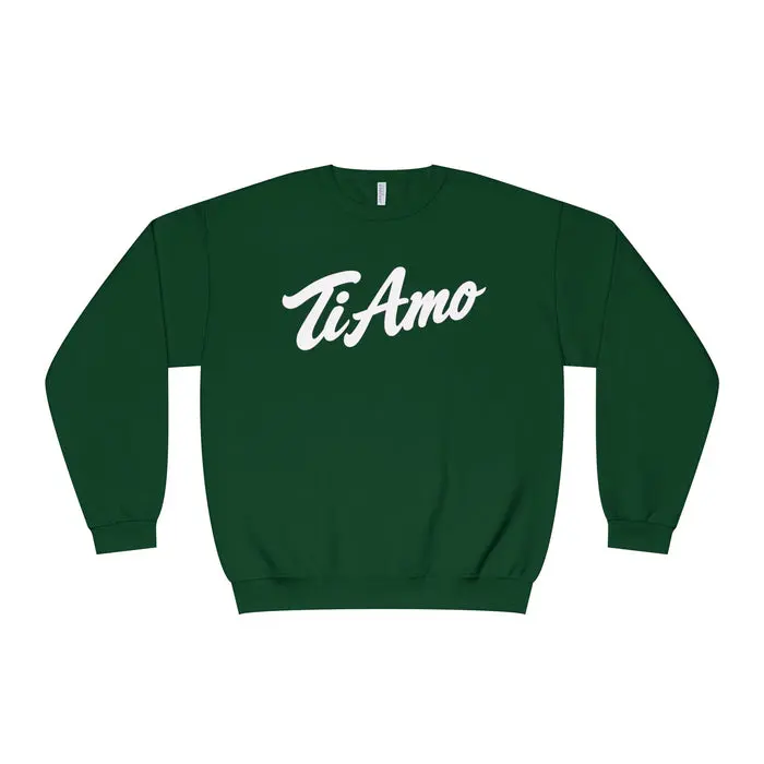 Ti Amo Script Sweatshirt - "Ti Amo" Crewneck Pullover