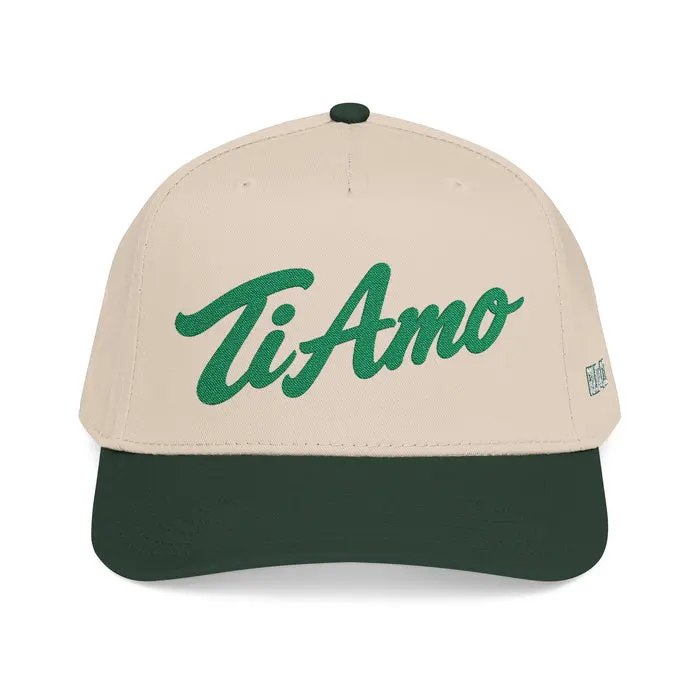 Ti Amo Embroidered Baseball Cap — Italian Love Script Hat