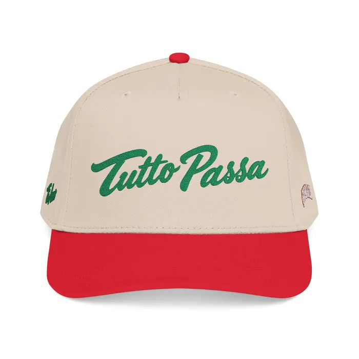 Tutto Passa Baseball Cap — Italian Script Embroidered Hat
