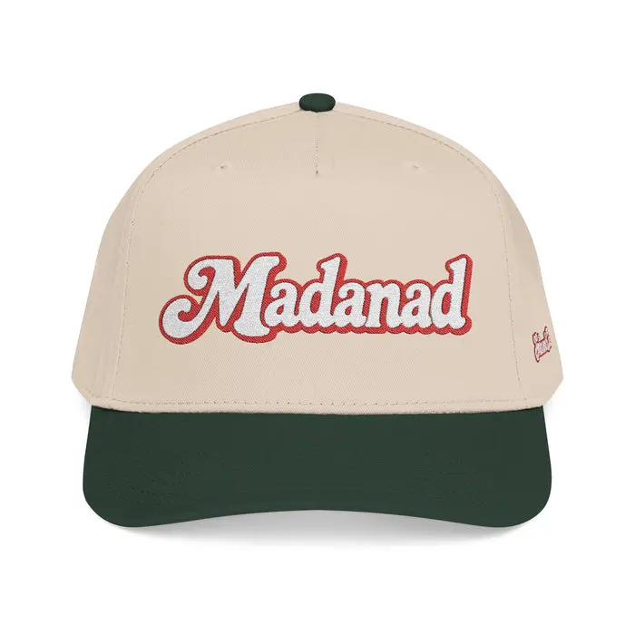 Madanad Embroidered Baseball Cap — Retro Script Hat