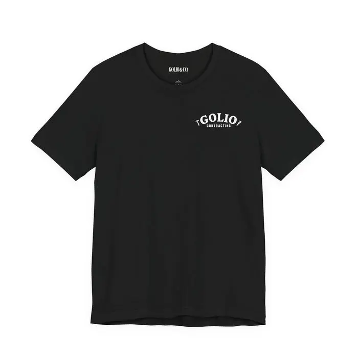 T-Shirt — 'Golio Contracting' Minimal Logo Tee