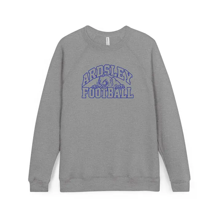Ardsley Football Crewneck Sweatshirt — Vintage Mascot Raglan