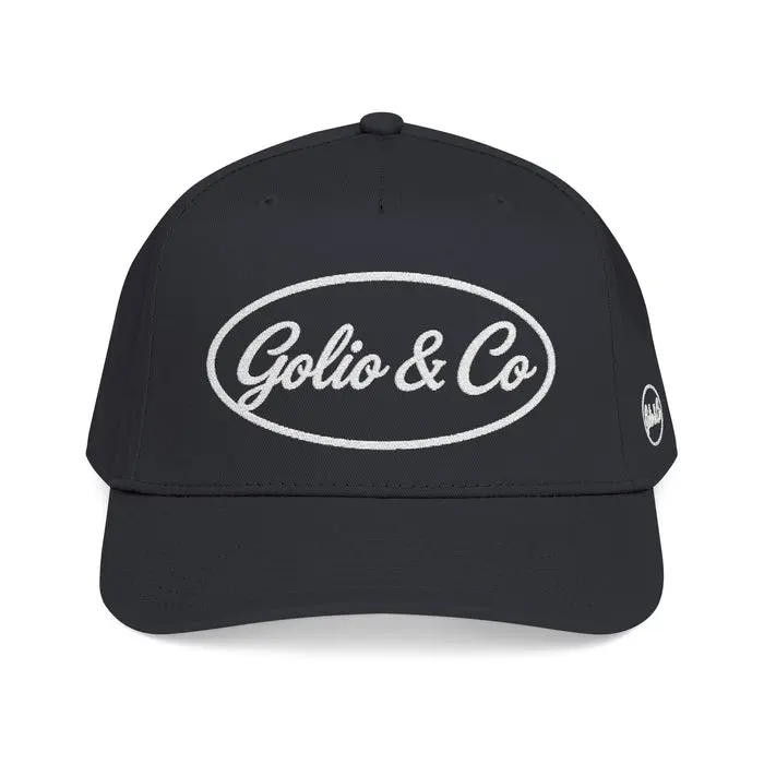 Black Golio & Co. Mid Profile Baseball Cap