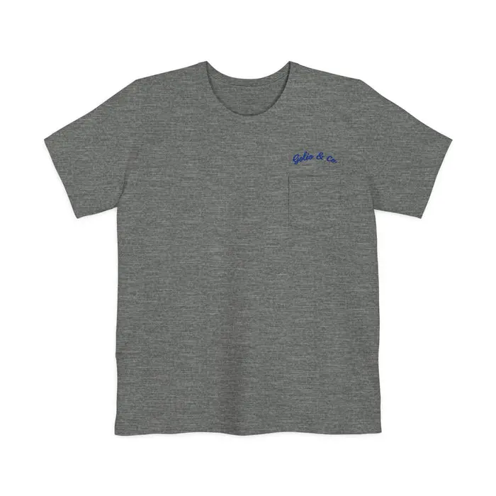 Florence Script Pocket T-Shirt — City Name Tee with Embroidered-Style Back Logo