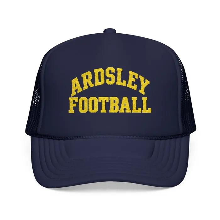 Ardsley Football Trucker Hat - Vintage Lettering Foam Cap