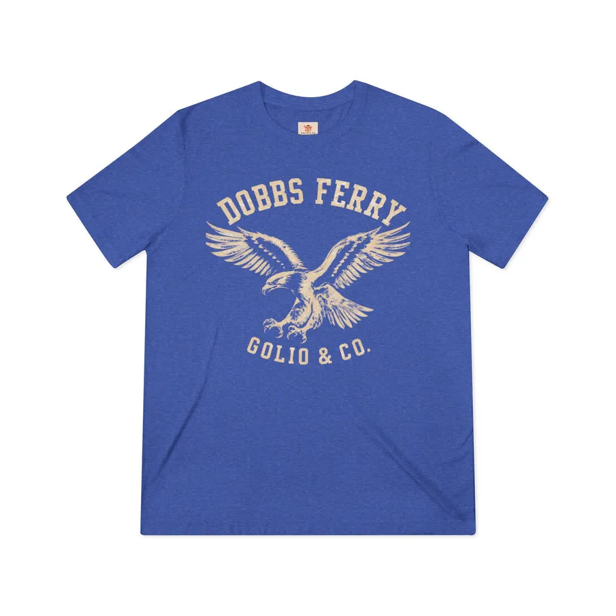 Blue Dobbs Ferry Eagle t-shirt with vintage eagle artwork